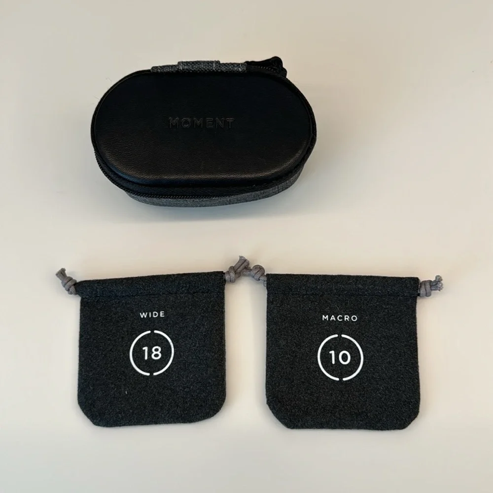 Moment M Series Lens Set for Iphone 18mm Wide Angle And Macro Lens With Case